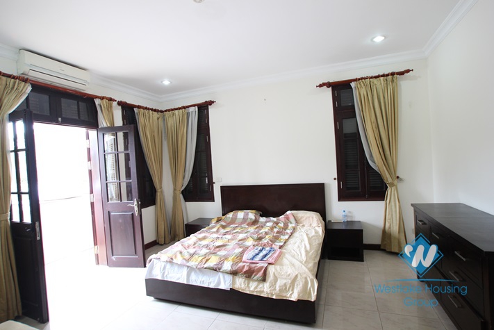 High quality house for rent with garden around in Ciputra area, Tay Ho District, Ha Noi